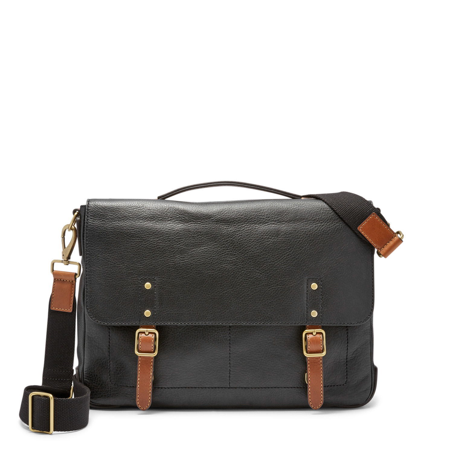 Black and Tan Leather Bag