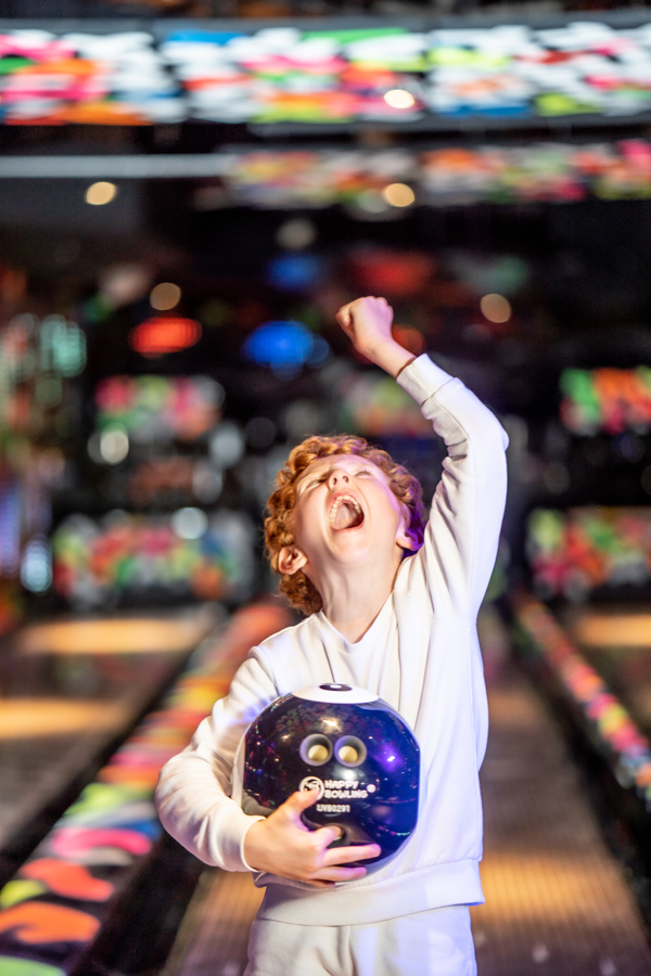 bowling with the kids