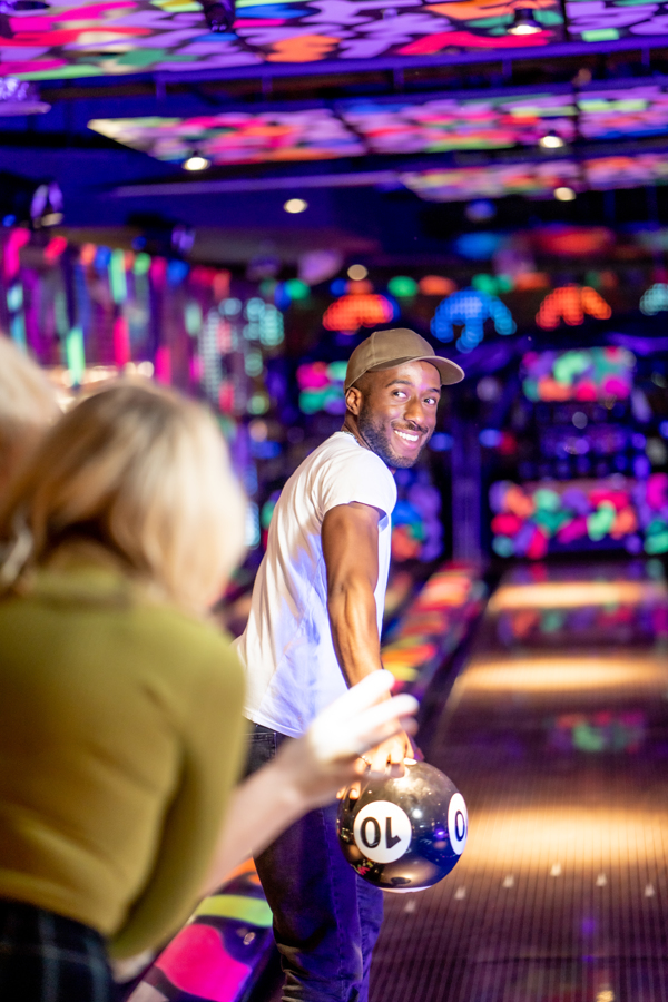 bowling with friends