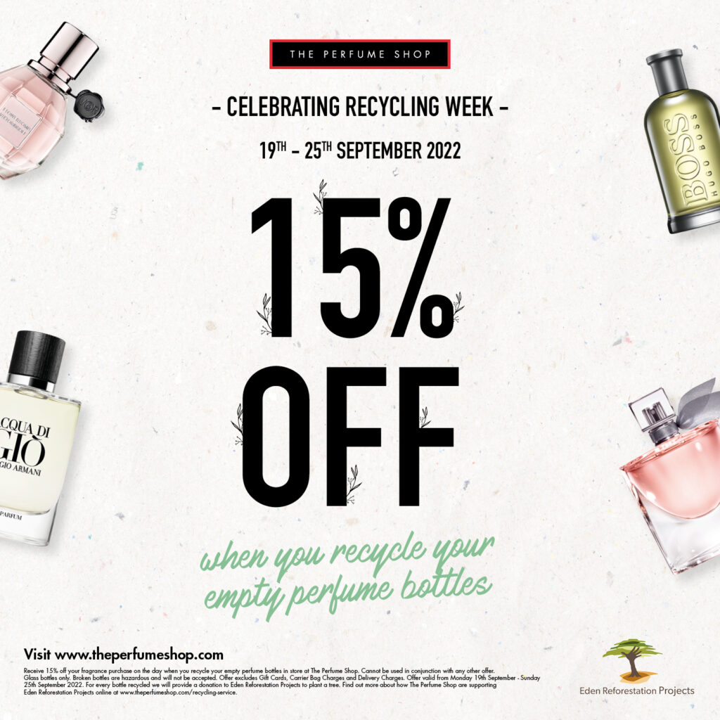 The Perfume Shop – Celebrating Recycling Week
