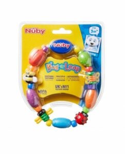 Nuby bug-a-loop teether