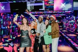 Enjoy a festive party with friends at Level X in St. Enoch Centre, Glasgow