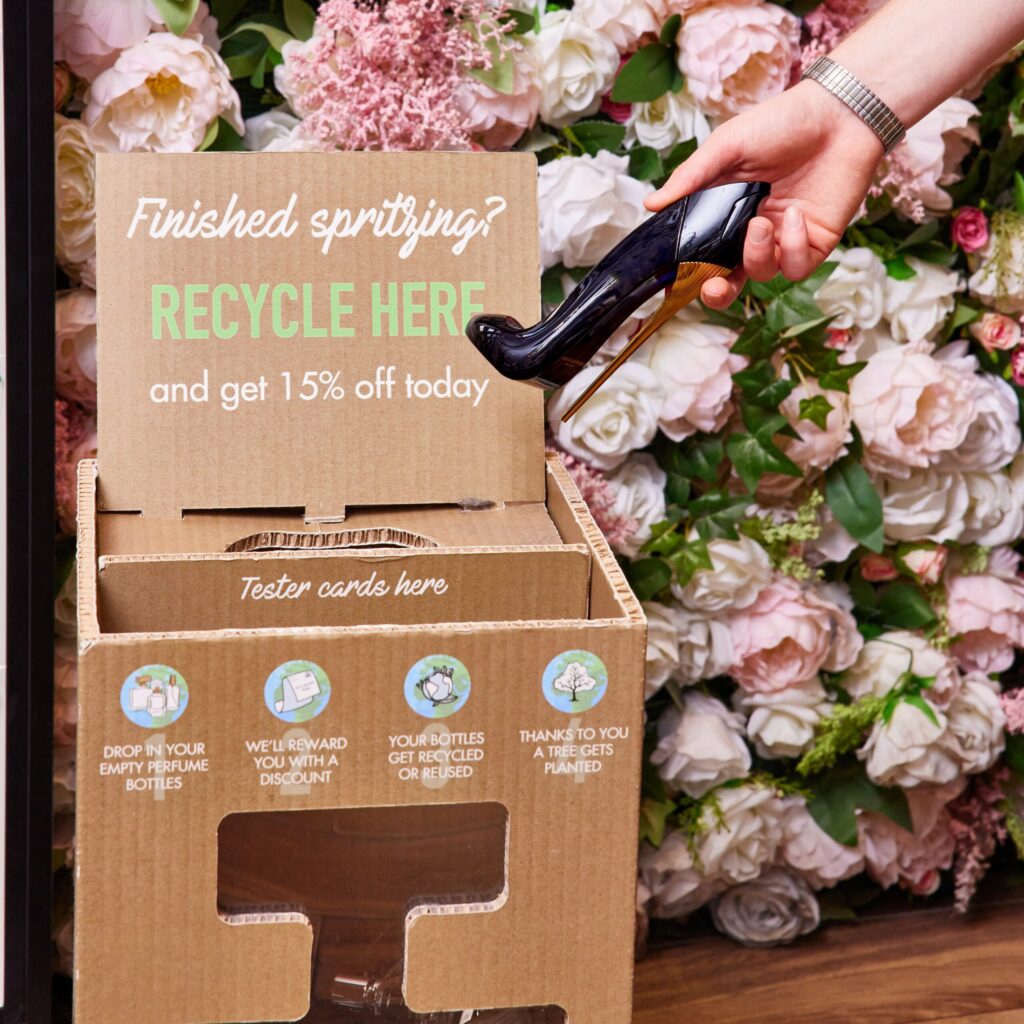 Bottle Recycling at The Perfume Shop