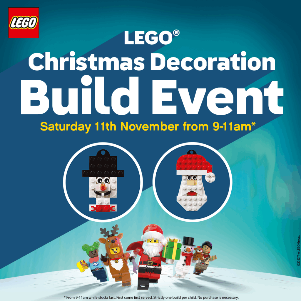 Lego Bauble Make and Take event at The Entertainer