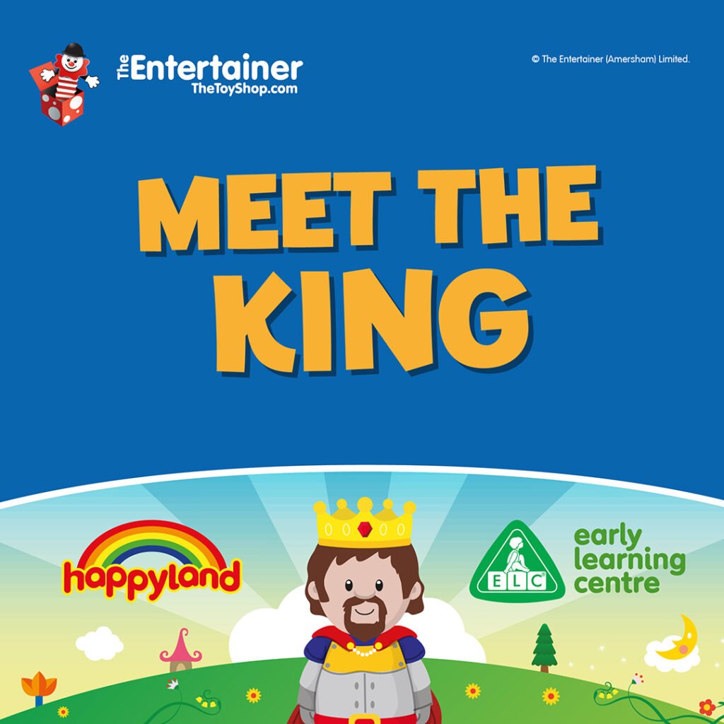 The King – Happyland Character at The Entertainer