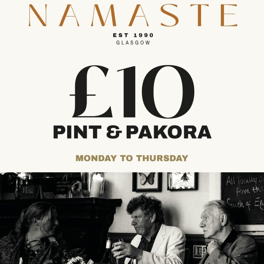 Pint & pakora for £10
