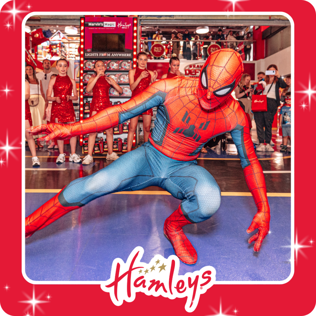 Spider-man takeover at Hamleys