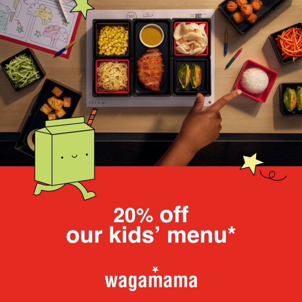 Kids Eat for Less at wagamama This Summer